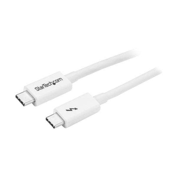 StarTech.com Thunderbolt 3 （20Gbps） USB-C有線テレビ 1m 白いこと TBLT3MM1MW1本