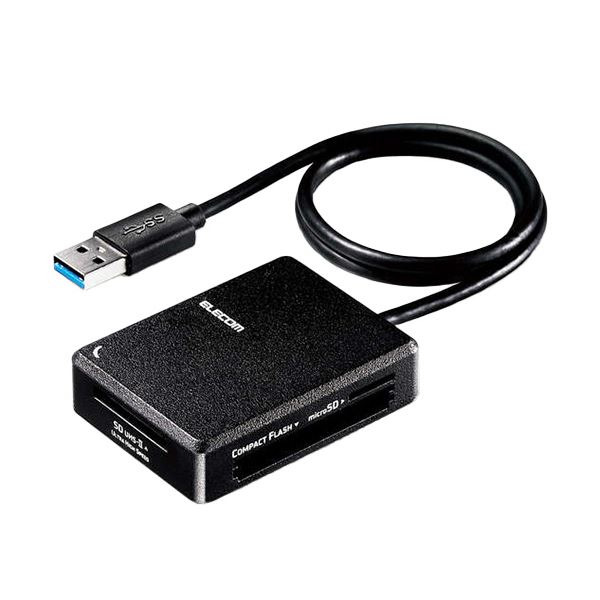 エレコムUSB3.0相応うメモリカードリーダ 高速道路化ホンブルグ帽相応う手合い MR3-C402BK 1個