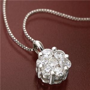 K18WG インビジブルセッティングダイヤモンドペンダント/ネックレス｜Shop　E-ASU