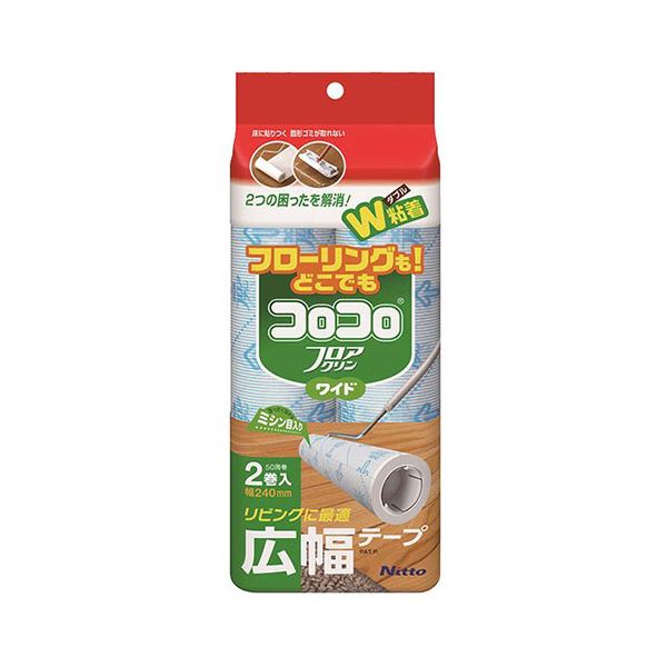 【5セット】 ニトムズ スペアテープ フロアクリン ワイド 2巻入 C2502X5