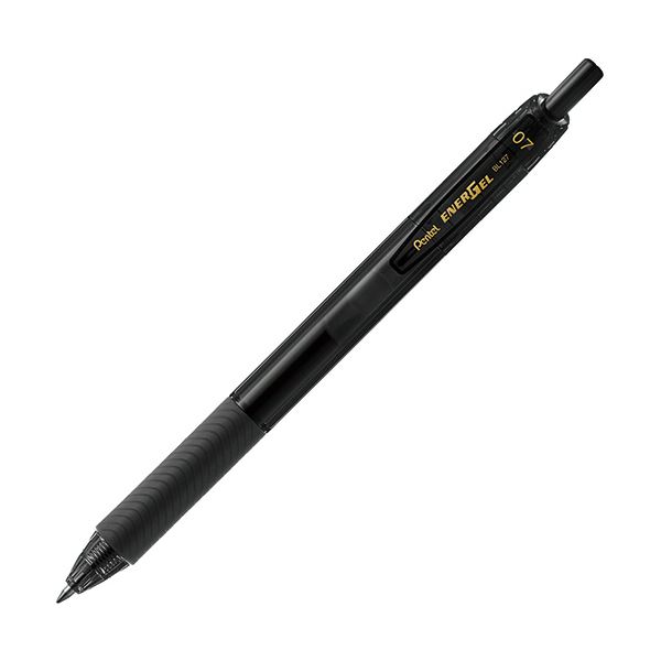 （まとめ） ぺんてる ゲルインキボールペンエナージェルエス 0.7粍 黒 BL127-A 1仕掛ける（10本） 【×10仕掛ける】