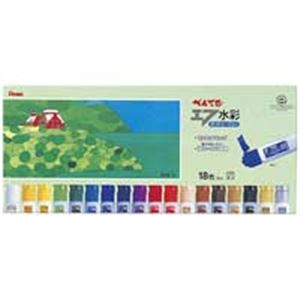 （まとめ）ぺんてる エフ水彩 ポリチューブ WFC1-18 18色セット【×2セット】