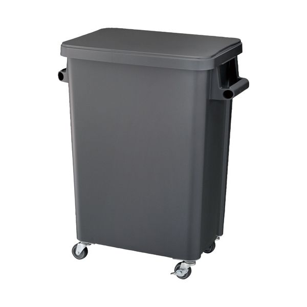 リス 厨房用キャスターペール 排水栓付 70L ダークグレー GGYK007 1台｜Shop　E-ASU