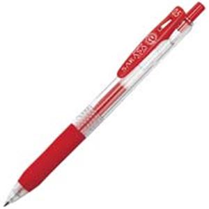 (業務用5セット) ZEBRA ゼブラ ボールペン サラサクリップ 【0.5mm/赤】 10本入り ゲルインク ノック式 JJ15-R ×5セット