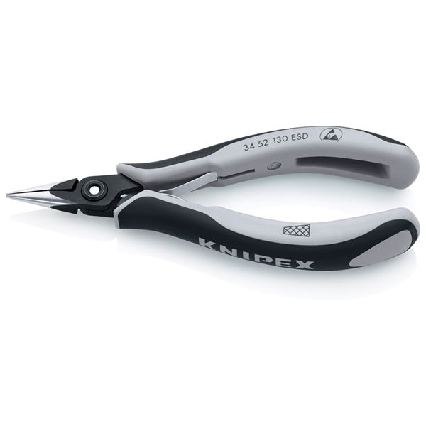 KNIPEX（クニペックス）3452-130ESD 詳しいペンチ 丸 差し交わすメッシュ