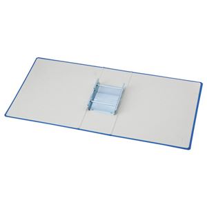 (まとめ)TANOSEE片開きパイプ式ファイルEA4タテ300枚収容背幅56mm青1冊【×15セット】