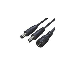 （まとめ）変換名人 電源2分岐ケーブル PD21-2【×10セット】