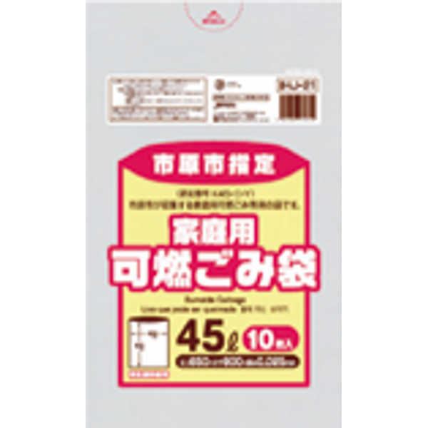 市原市 可燃30L10枚入半透明緑 IHJ19 38-528 74％以上節約