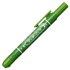 (まとめ) ゼブラ 油性マーカー マッキーノック 細字 緑 P-YYSS6-G 1本 【×30セット】