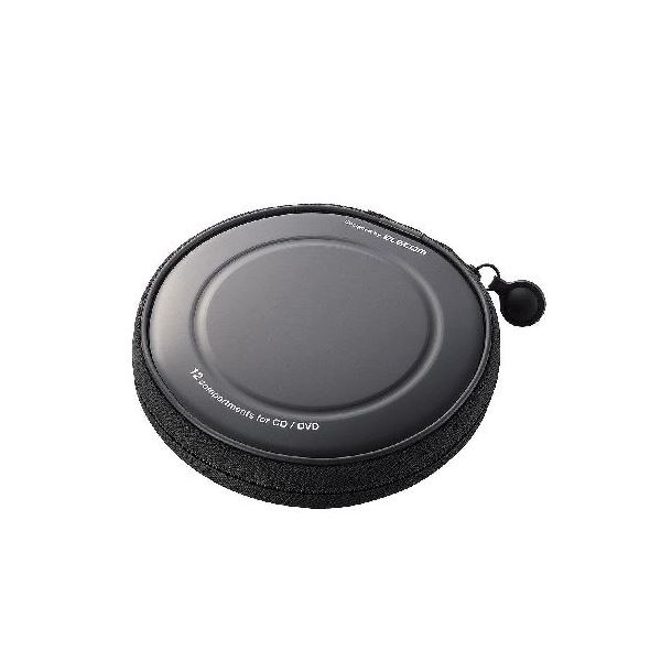 (まとめ)エレコム CD/DVDファスナーケース CCD-H12BK【×10セット】|Shop E-ASU