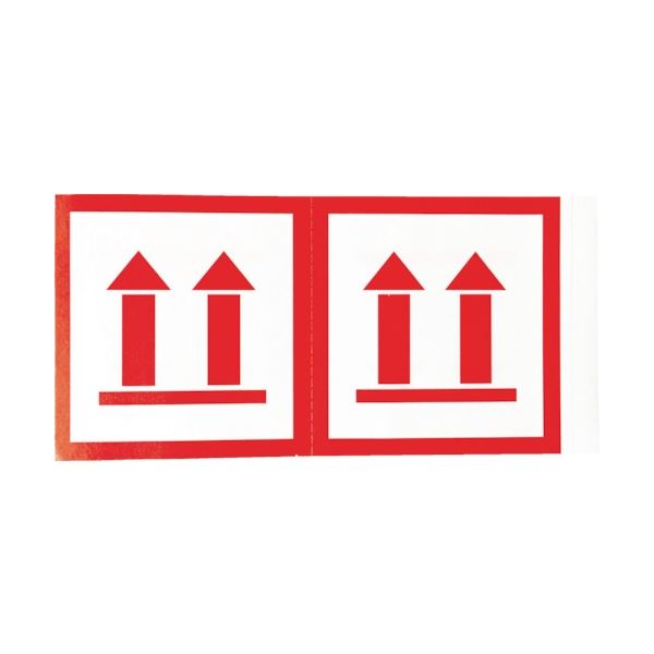 (まとめ) TRUSCO 荷札 「天地無用」 マーク 4枚1組 115×58 TNFM-02 1パック(40枚) 【×30セット】画像