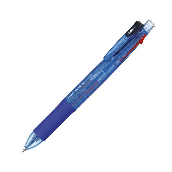 (まとめ) ゼブラ 4色ゲルインクボールペンサラサ4 0.5mm （軸色 青） J4J1-BL 1本 【×30セット】