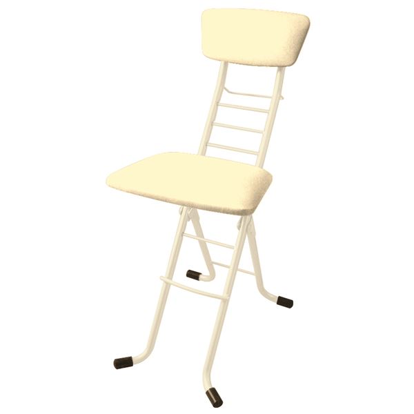 シンプル 折りたたみ椅子 幅35cm 日本製 高さ6段調節 スチールパイプ ワーキングチェアモア 特別セール品