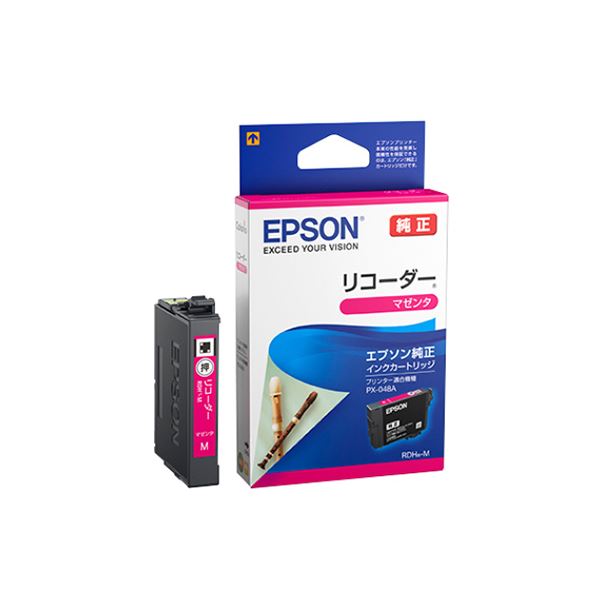 （まとめ）エプソン インキ薬莢 リコーダーマゼンタ RDH-M 1個 【×5仕掛ける】