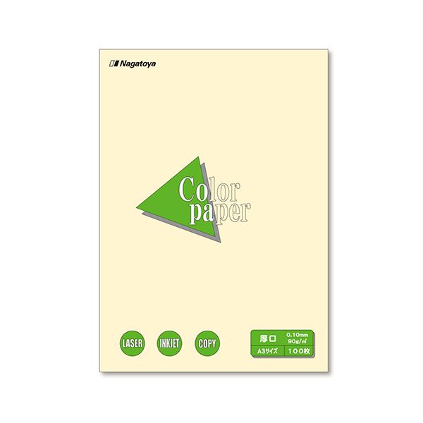 (まとめ) 長門屋バス発着場 Color Paper A3 厚口 檸檬 ナ-1302 1冊（100枚）  【×10仕掛ける】
