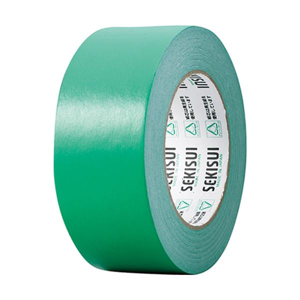 (まとめ) 積水化学 カラークラフトテープ#500WC 50mm×50m 緑 K50WM13 1巻 【×30セット】