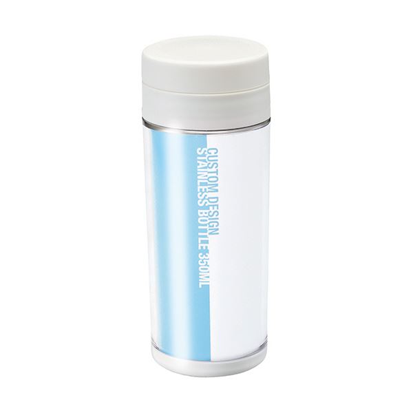 取り替えっこワークス カスタムデザインステンレスボトル 350ml 白いこと TS-0888-044 1箱(40個)