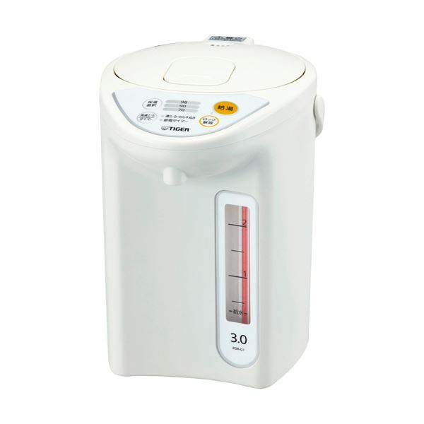 タイガー魔法瓶 マイコン電動ポット 3Lホワイト PDR-G301W 1台|Shop E-ASU