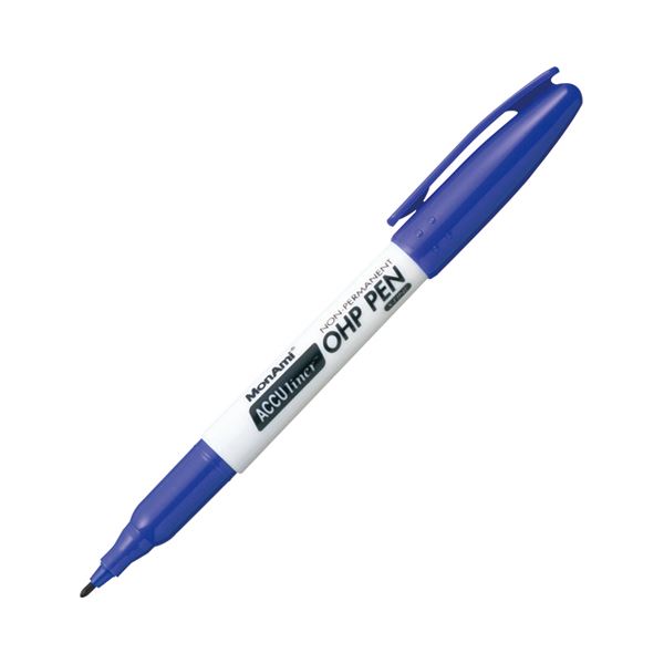 (まとめ) モナミ ACCU LINER OHP PEN X-FINE 青 12902 1本  【×100仕掛ける】