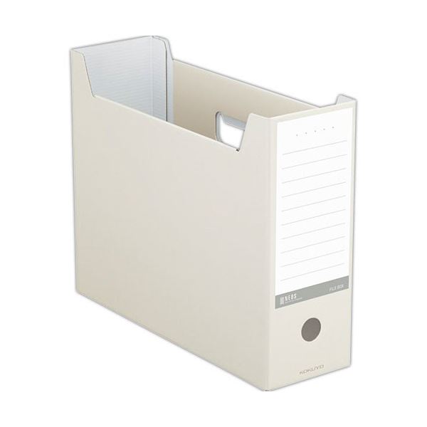 （まとめ）コクヨ 整理保存用具ボックス席(NEOS)A4ヨコ 背幅102粍 象牙色 A4-NELF-W 1仕掛ける(10冊) 【×3仕掛ける】