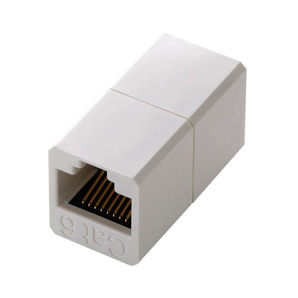 (まとめ) エレコム パウダーコンパクトRJ45押しひろげる繋ぎ 科目6用 LD-RJ45JJ6Y2 1個  【×10仕掛ける】