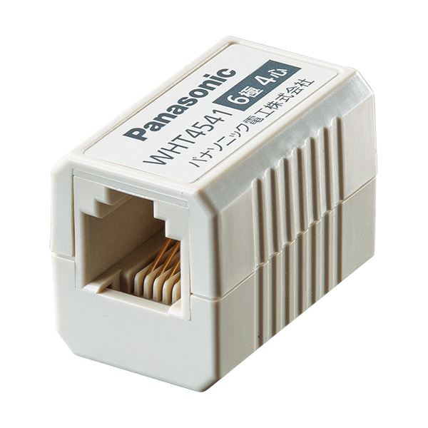 (まとめ) パナソニック モジュラコネクタ 6極4心ミルキー WHT4541P 1個