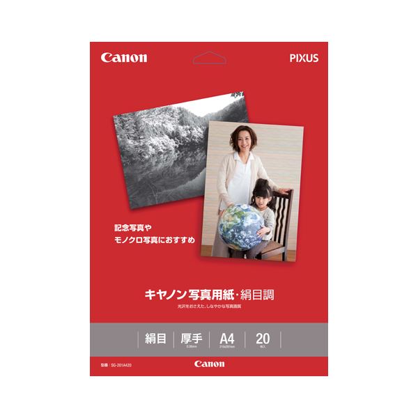 (まとめ) キヤノン Canon 写真用紙・絹目調 印画紙タイプ SG-201A420 A4 1686B005 1冊（20枚） 【×10セット】