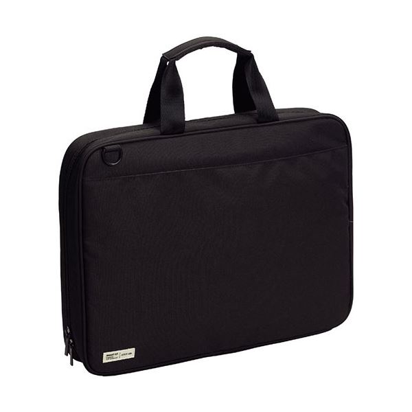 (まとめ）リヒトラブ SMART FITキャリングバッグ(ワイドオープンタイプ) ブラック A-7581-24 1個【&times;3セット】｜Shop　E-ASU 13,447円