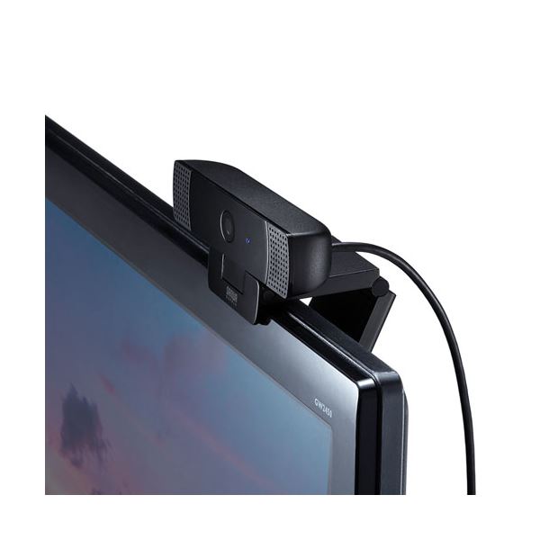 サンワサプライステレオマイク内蔵WEBカメラCMS-V61BK