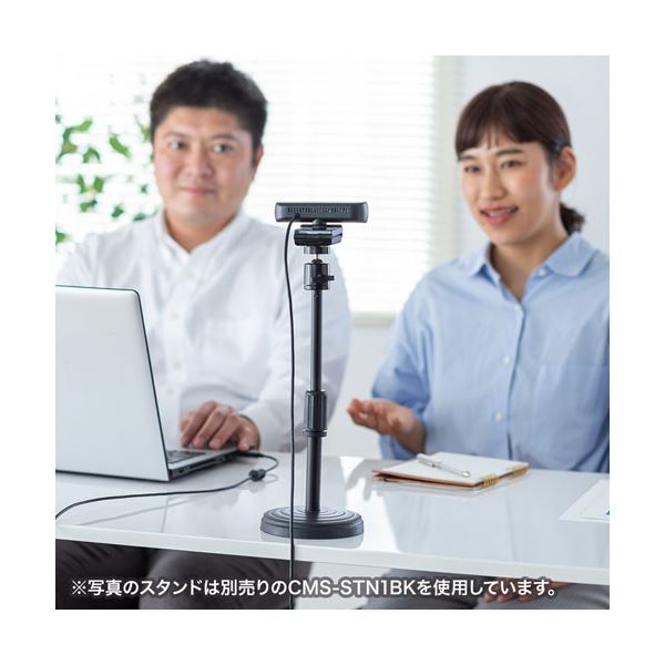サンワサプライステレオマイク内蔵WEBカメラCMS-V61BK