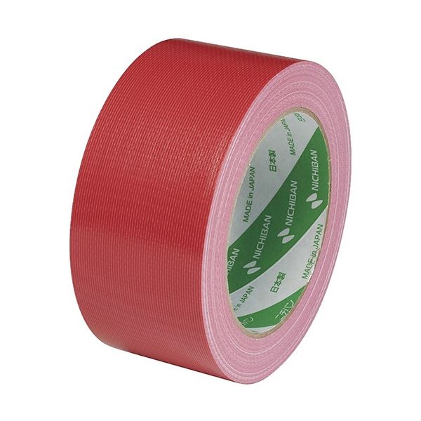 (まとめ) ニチバン 布粘着テープ No.121 中軽量物封かん用 50mm×25m 赤 1211-50 1巻 【×20セット】