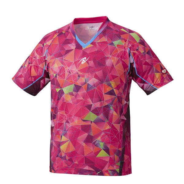 Nittaku（ニッタク） 卓球ゲームシャツ MOVESTAINED SHIRT ムーブステンドシャツ 男女兼用ピンクXO｜Shop　E-ASU