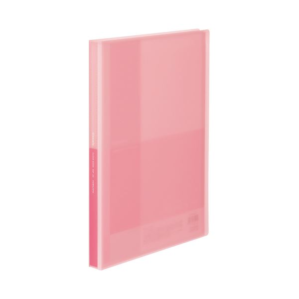 （まとめ）コクヨ クリヤーブック（Glassele） 固定式 A4タテ 40ポケット ライトピンク ラ-GL40LP 1冊 【&times;30セット】｜Shop　E-ASU