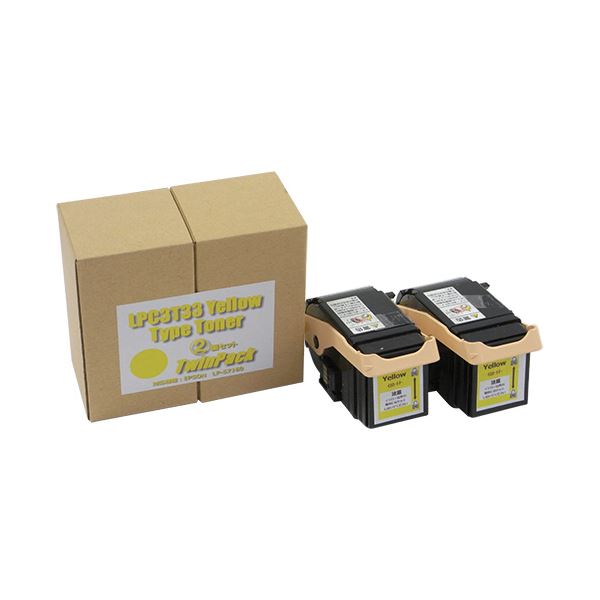 トナーカートリッジ LPC3T33Y汎用品 黄色 1箱(2個)