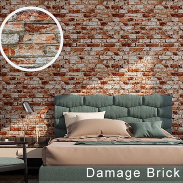 ウォジック 12枚セット 格好よい バリヤー紙 マット腰掛 壁 クッションレンガシート 危害ブリック Hhs01 Wagic 壁紙シール クッションブリック クッションレンガシート ビンテージ惰性 Collabforge Com