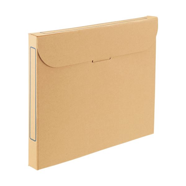 TANOSEE 整理保存用具ボックス席 A4背幅32粍 自然的 1仕掛ける(50冊:5冊×10容器に並べる)
