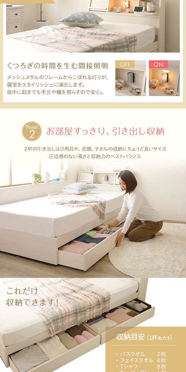 ヘッドボード 引き出し 収納ベッド セミダブルサイズ SGマーク国産ポケットコイルマットレス付 コンセント付き ライト付き 宮棚付き フラップ扉収納 大容量 低ホルムアルデヒド 国産 『Lafran』 ラフラン ダークブラウン ベッド | r3mania.com