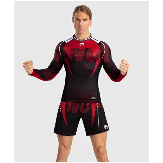 VENUM ヴェナム Adrenaline メンズ長袖混雑時かばい立て - 赤いこと ベナム VENUM-05174-100 組み入れる格闘技