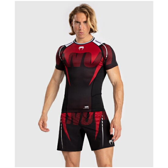 VENUM ヴェナム Adrenaline メンズ半袖混雑時かばい立て - 赤いこと ベナム VENUM-05176-100 組み入れる格闘技