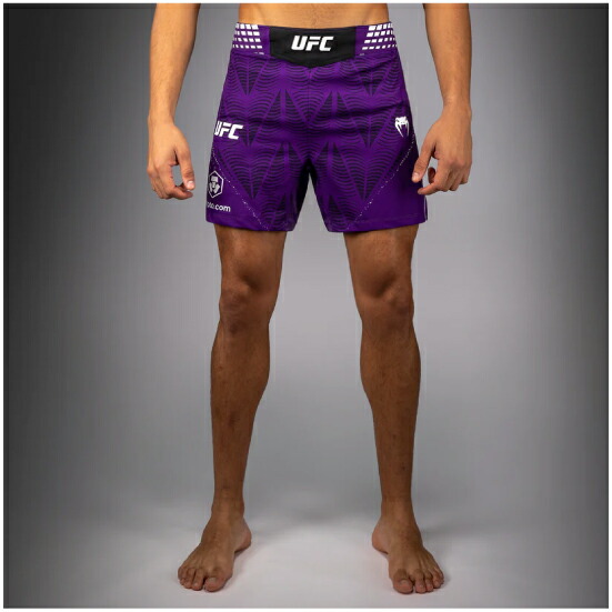 VENUM ヴェナム UFC Zenith by Venum Authentic Fight Night ショートフィットファイトショーツ メンズ - パープル ベナム VNMUFC-00481-008