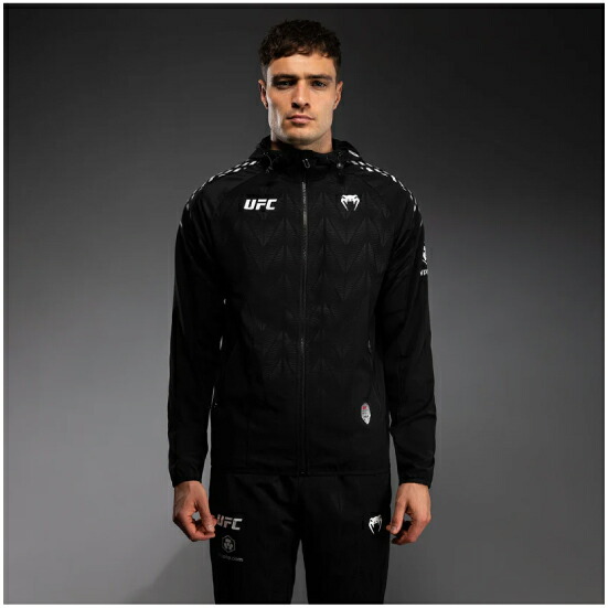VENUM ヴェナム UFC Zenith by Venum Authentic Fight Night ウォークアウトパーカー メンズ - ブラック ベナム VNMUFC-00477-108