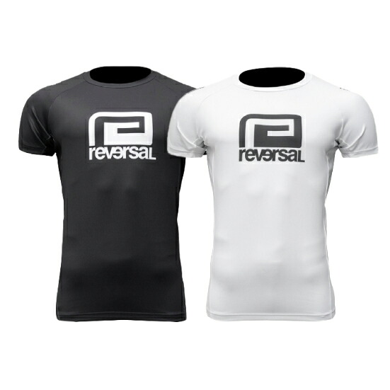 リバー類人猿 混雑時差し固める 半袖 遊撃手衣袂 reversal BIG MARK RASH GUARD
