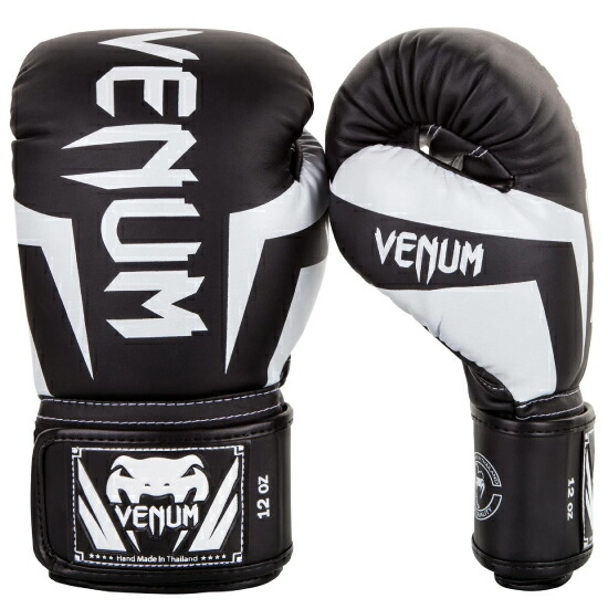 VENUM ヴェナム ELITE ボクシンググローブ ブラック／ホワイト ベナム VENUM-0984-108 格闘技 キックボクシング 総合