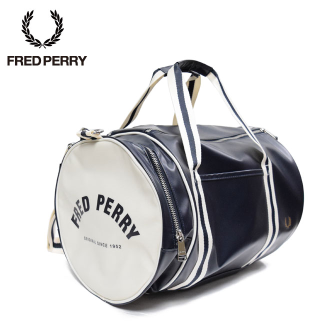 FRED PERRY フレッドペリー ボストンバッグ クラシックバレル