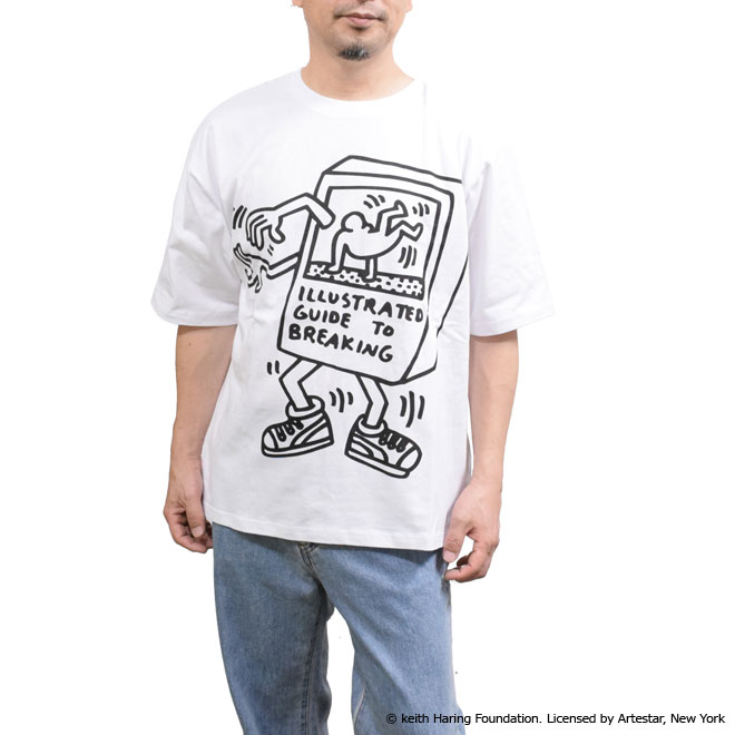 ジョンブル キース・へリングTシャツ(008) （JOHN BULL JT242C10 ユニセックス キース・へリング ホワイト ）｜friends　店