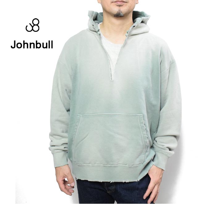 ジョンブル スウェットパーカー DENIM DELIGHT DAYS JOHN BULL JY254C02-060 緑であること メンズ ムラ染め 不都合製作