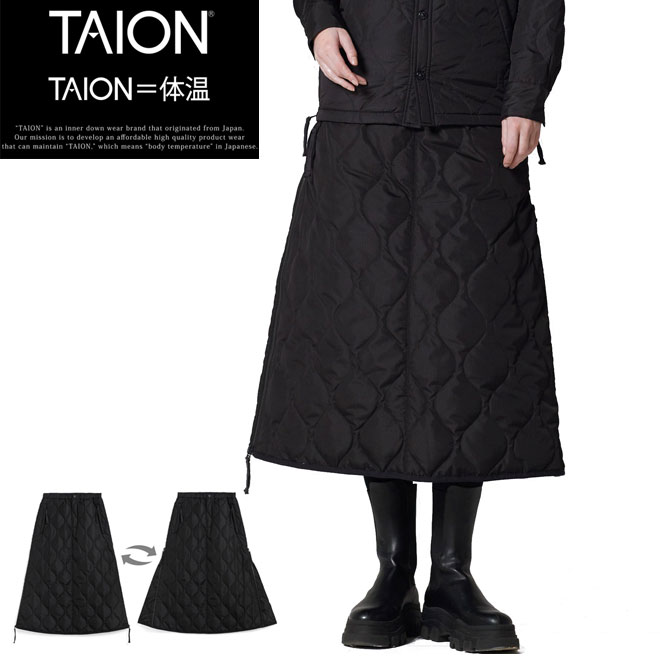 TAION ミリタリー ジップガゼット 落ち込むスコート \u003cBR\u003eタイオン TAION-W150SKGZML-1 温度 レディース  ロングスカートサイドファスナー
