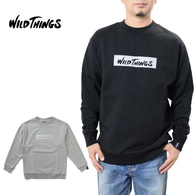 ワイルドシングス ロゴ クルースウェットシャツ リフレクター WILD THINGS WT21248KY メンズ 秋冬 アウトドア キャンプ ウェア トレーナー クルーネック |friends 店