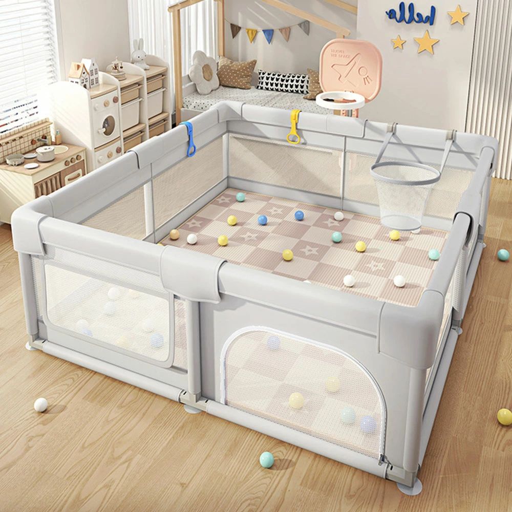 四角 ベビーサークル 洗えるカバー 赤ちゃん サークル メッシュ 120cm×120cm 120cm×180cm 150cm×180cm 160cm×180cm 180cm×200cm 約2畳 通常サイズ ハイタイプベビーサークル 赤ちゃんサークル メッシュサークル|shop G-FIELD
