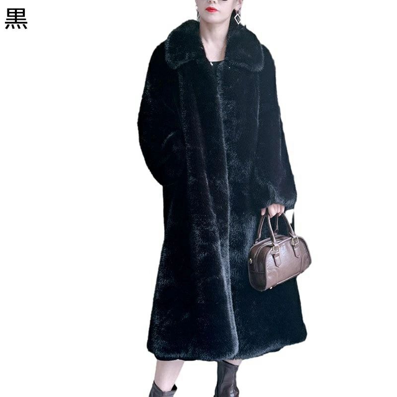 ロングジャケット ファーコート 冬服 レディース 秋冬 ラペル|shop G-FIELD